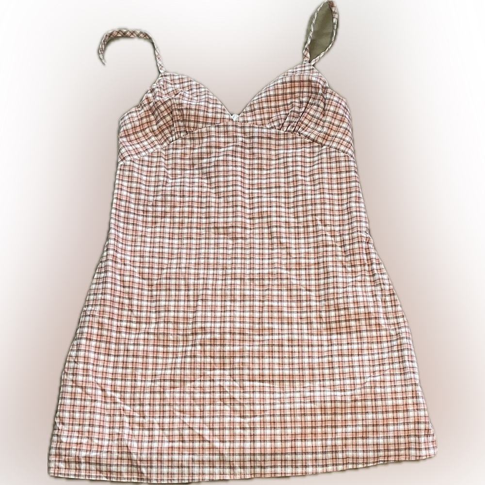 Pink Plaid Full Tilt Mini Dress